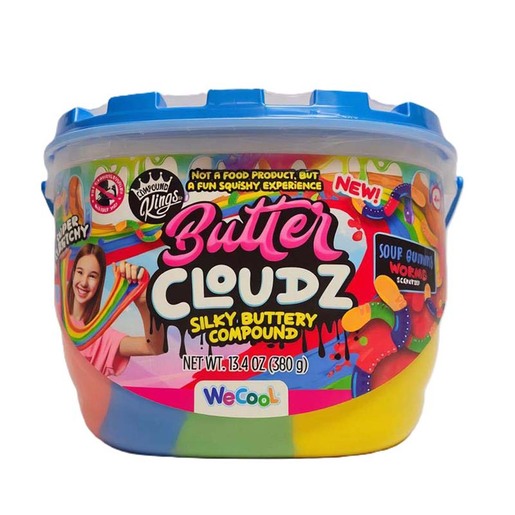 Compound Kings Sour Gummy Worms Butter Cloudz Scented Putty assorted