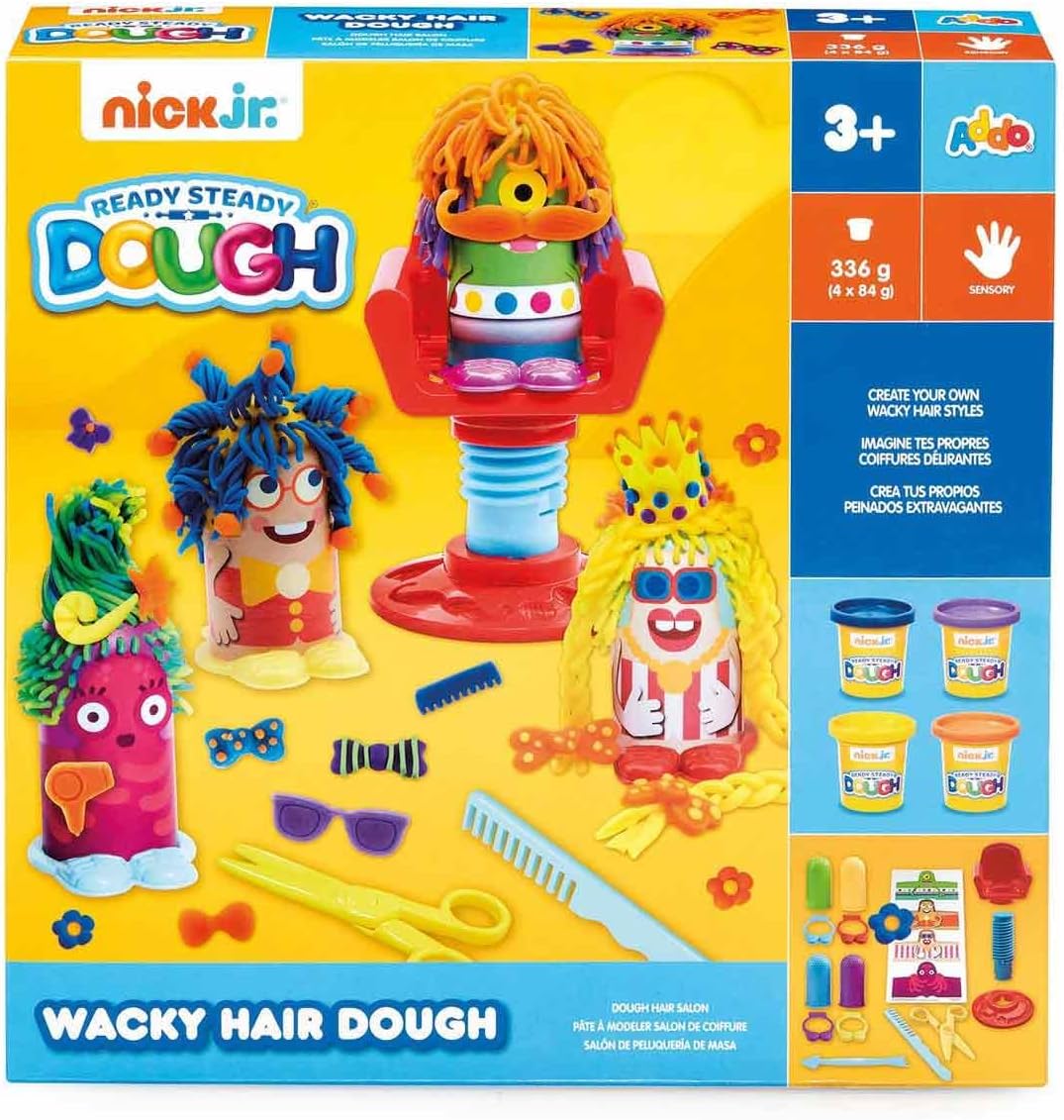 Ready Steady Dough Nick Jr Wacky Hair Dough Playset