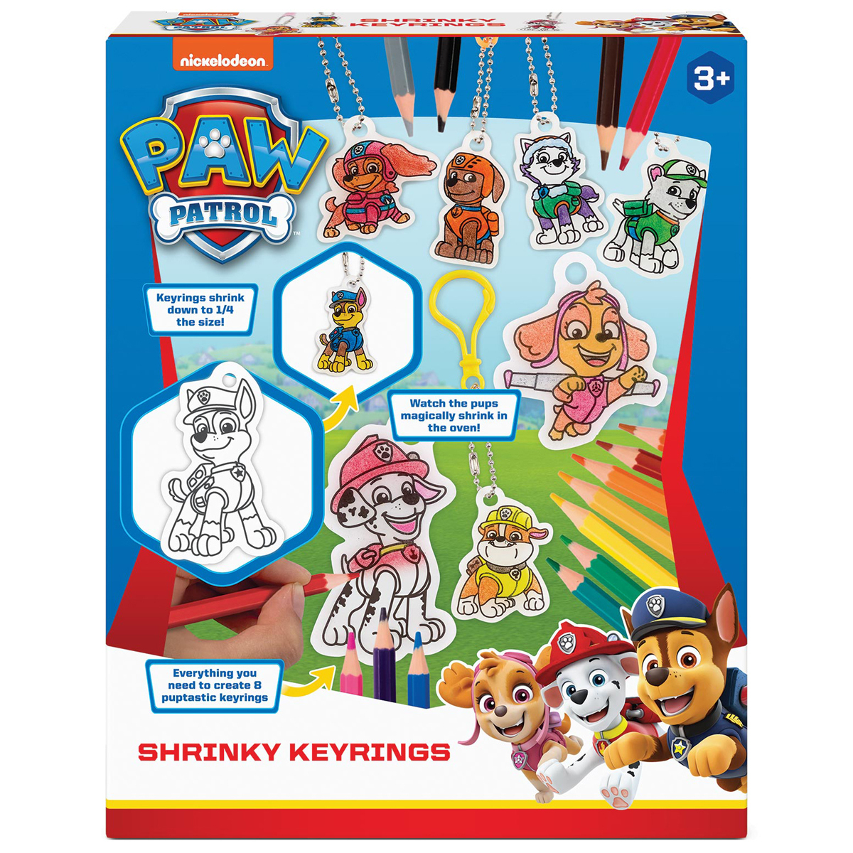 Paw Patrol Shrinky Keyrings Craft Set