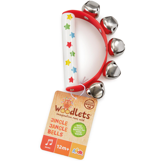 Woodlets Wooden Jingle Jangle Bells Musical Instrument
