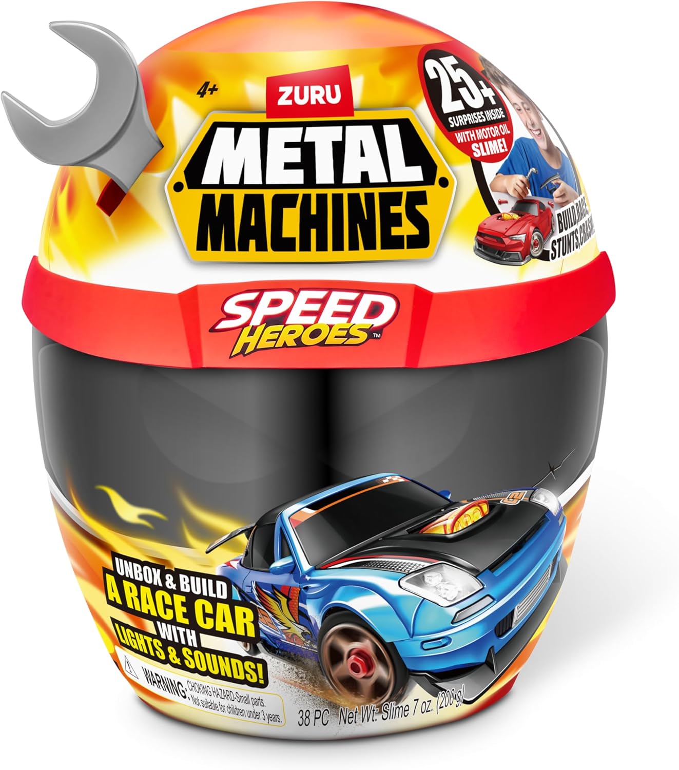 METAL MACHINES Speed Heroes-Series 1 Helmet PLAYSET Silver