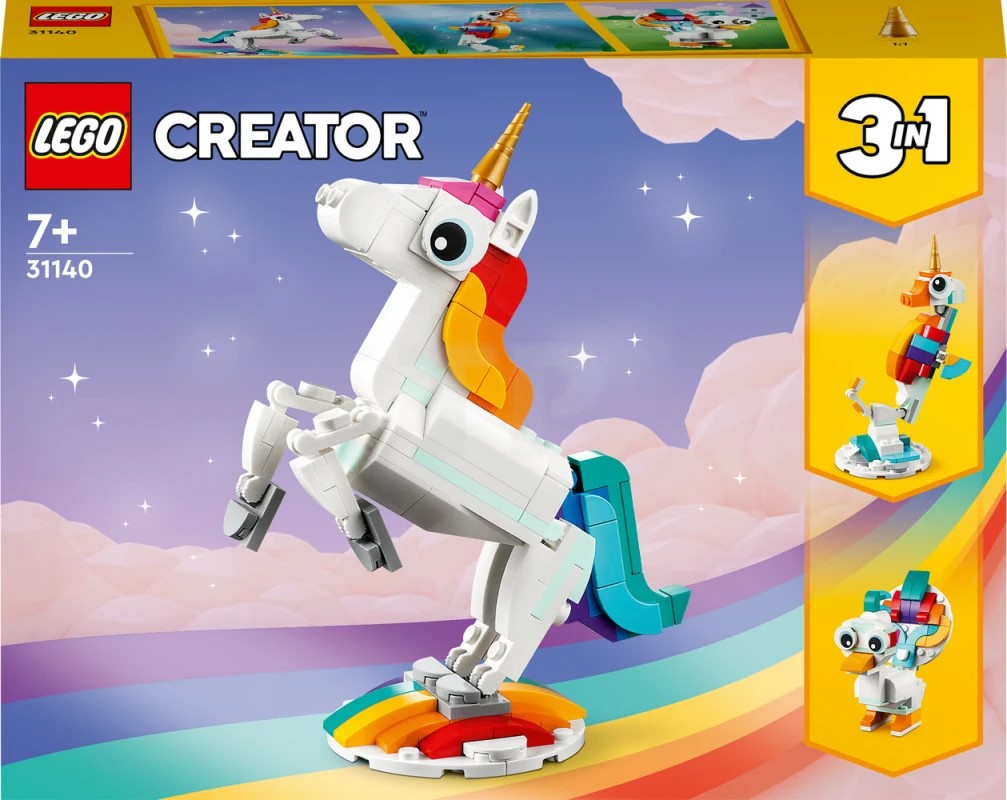Konstruktor Lego Creator Magical Unicorn 31140, 7+ yaş, 145 hissə