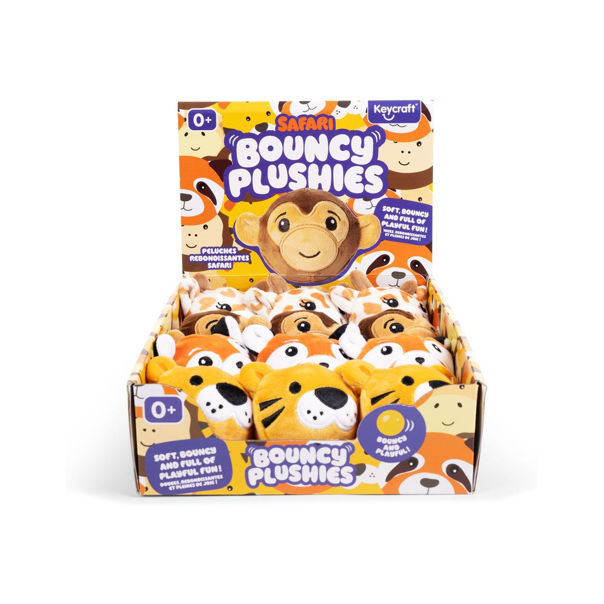 SAFARI ANIMAL SQUISHY PLUSHIES SENSORY TOYS ASSORTED