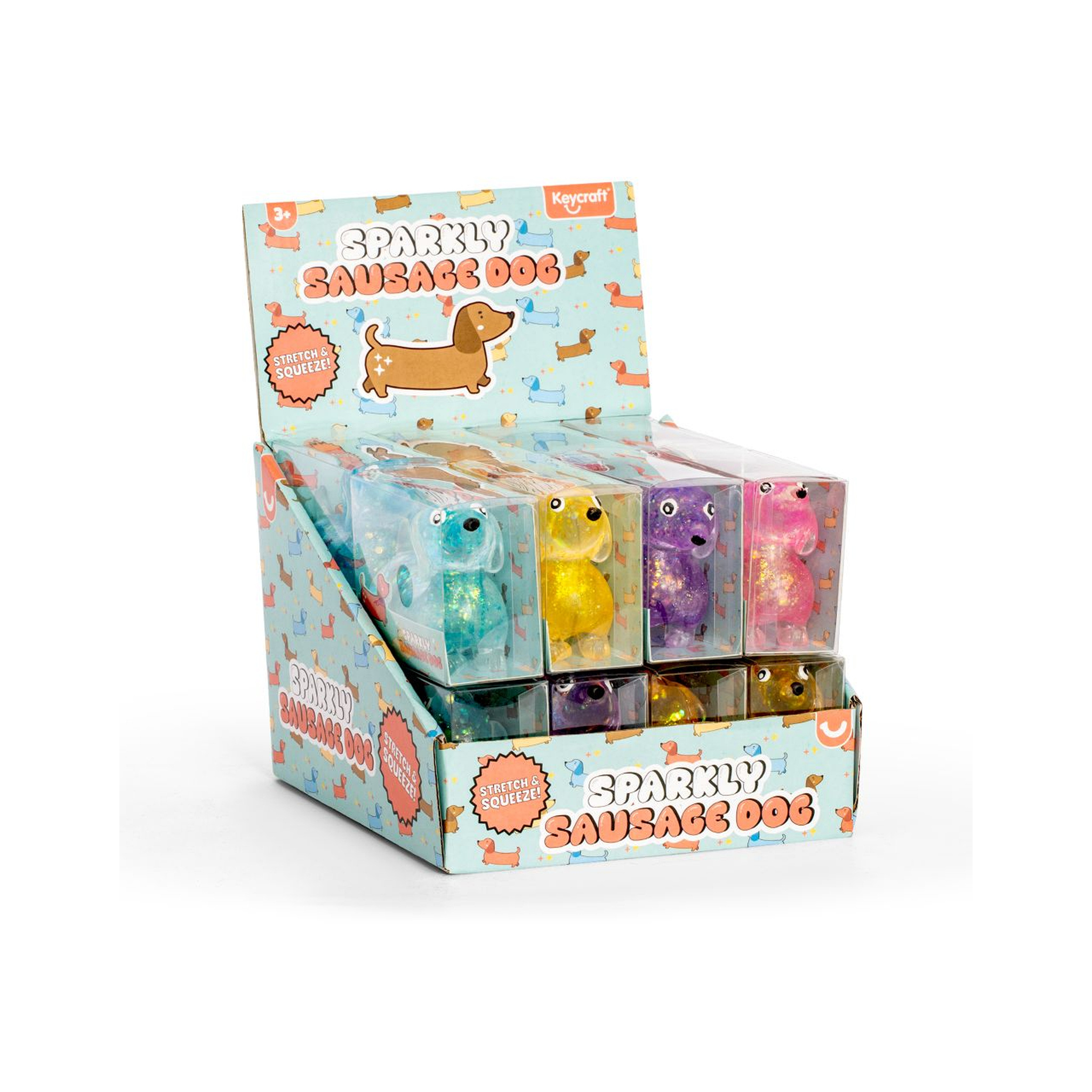Sparkly Squishy Sausage Dog assorted