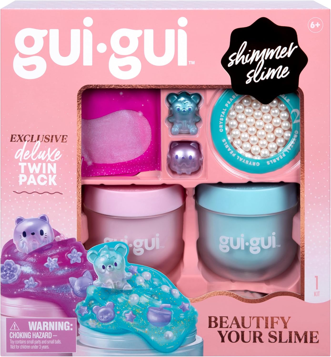Gui Gui Shimmer Slime Deluxe Twin Pack