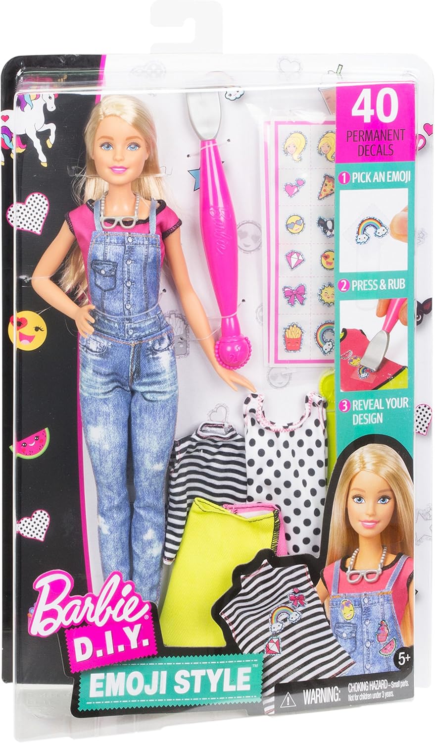 Barbie Diy Emoji Style Blonde Doll