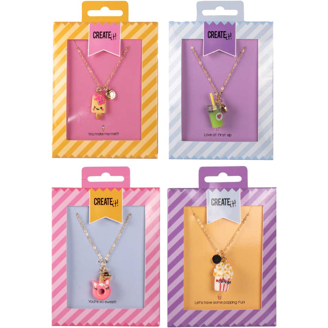 Create it! Candy Explosion Necklace, sweet charms, 8-piece assorted