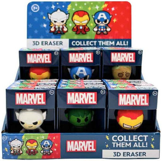 Marvel 3D Eraser Mix 5-Assorti