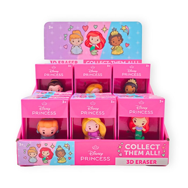 DISNEY PRINCESS 3D ERASER - 5 DESIGNS assorted