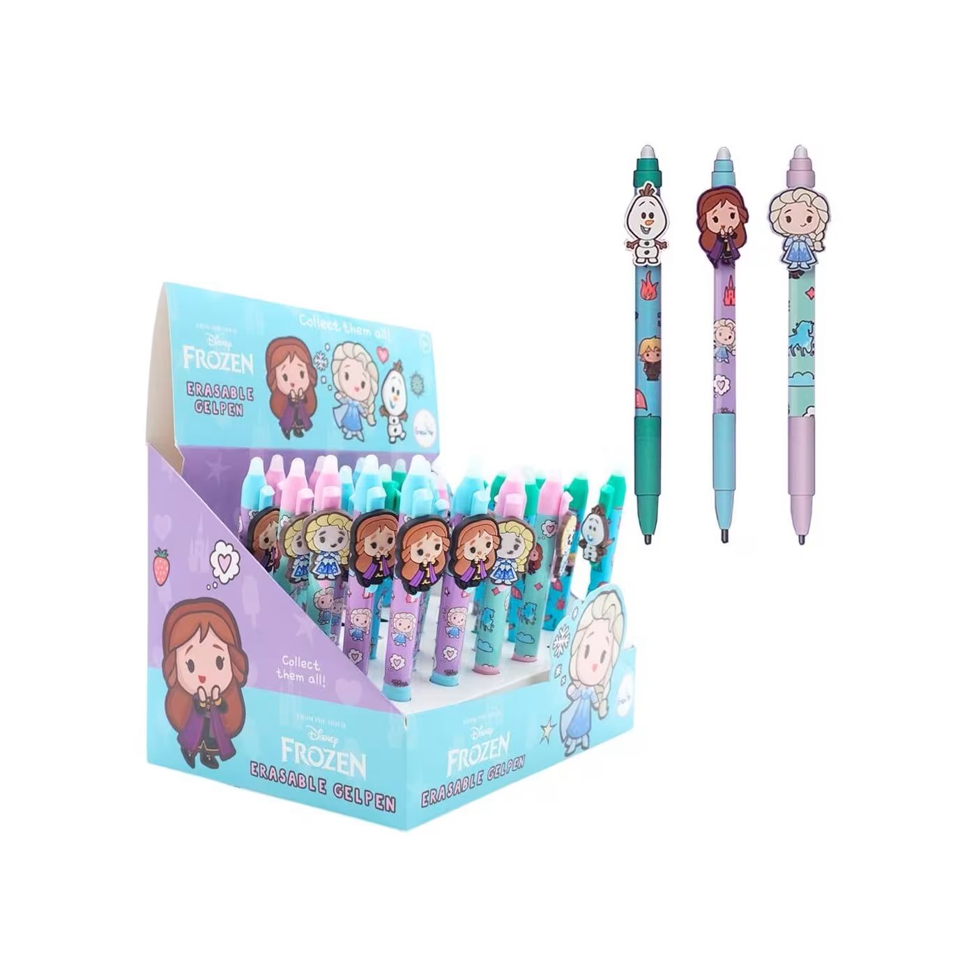 Disney Frozen Frozen Erasable Gelpen With Clip 3-Assorted