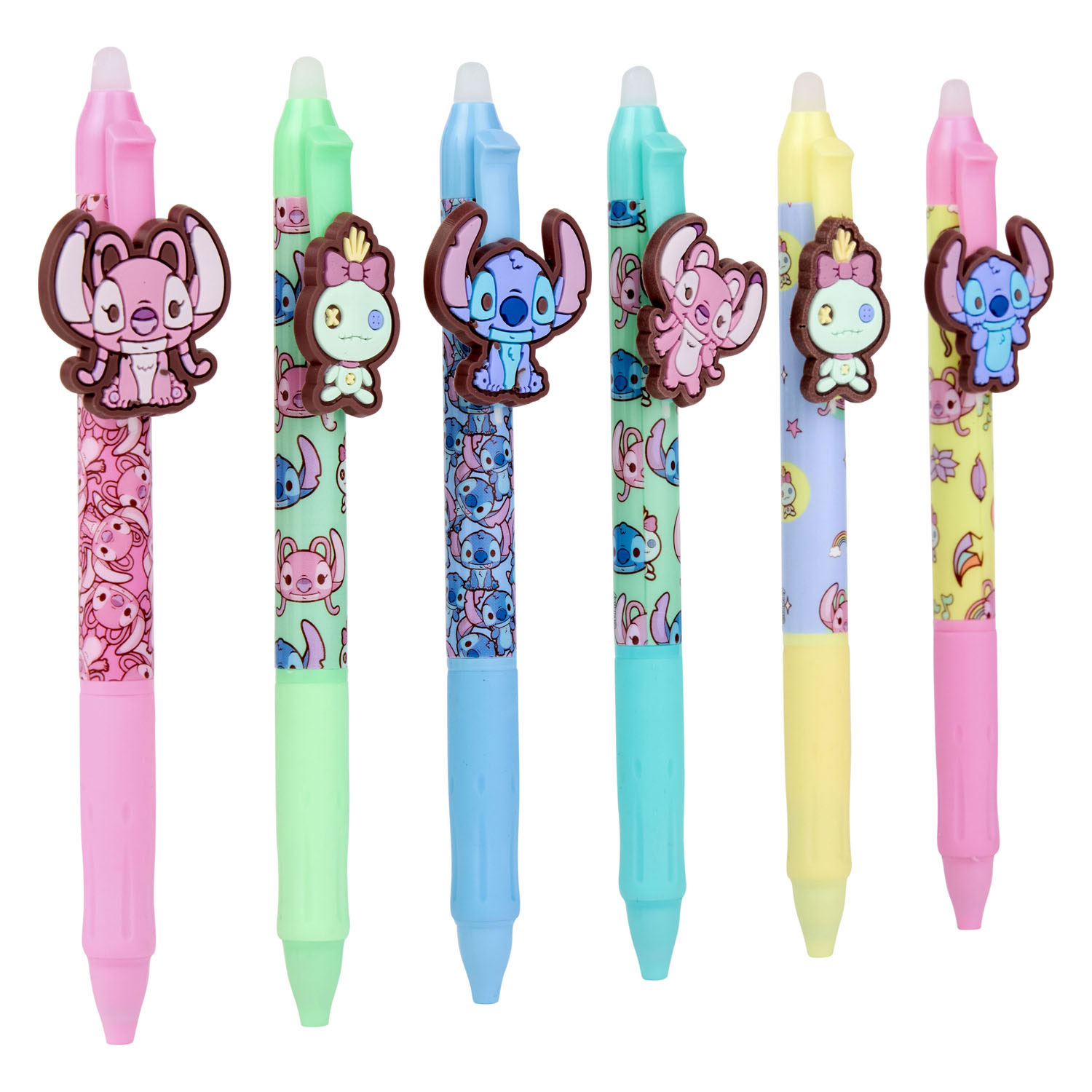 Disney Stitch Stitch Erasable Gelpen With Clip  assorted