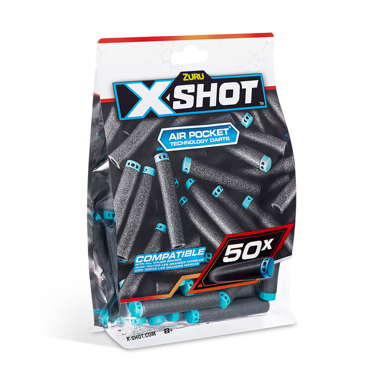 X-Shot Excel 50Pk Refill Darts Foilbag