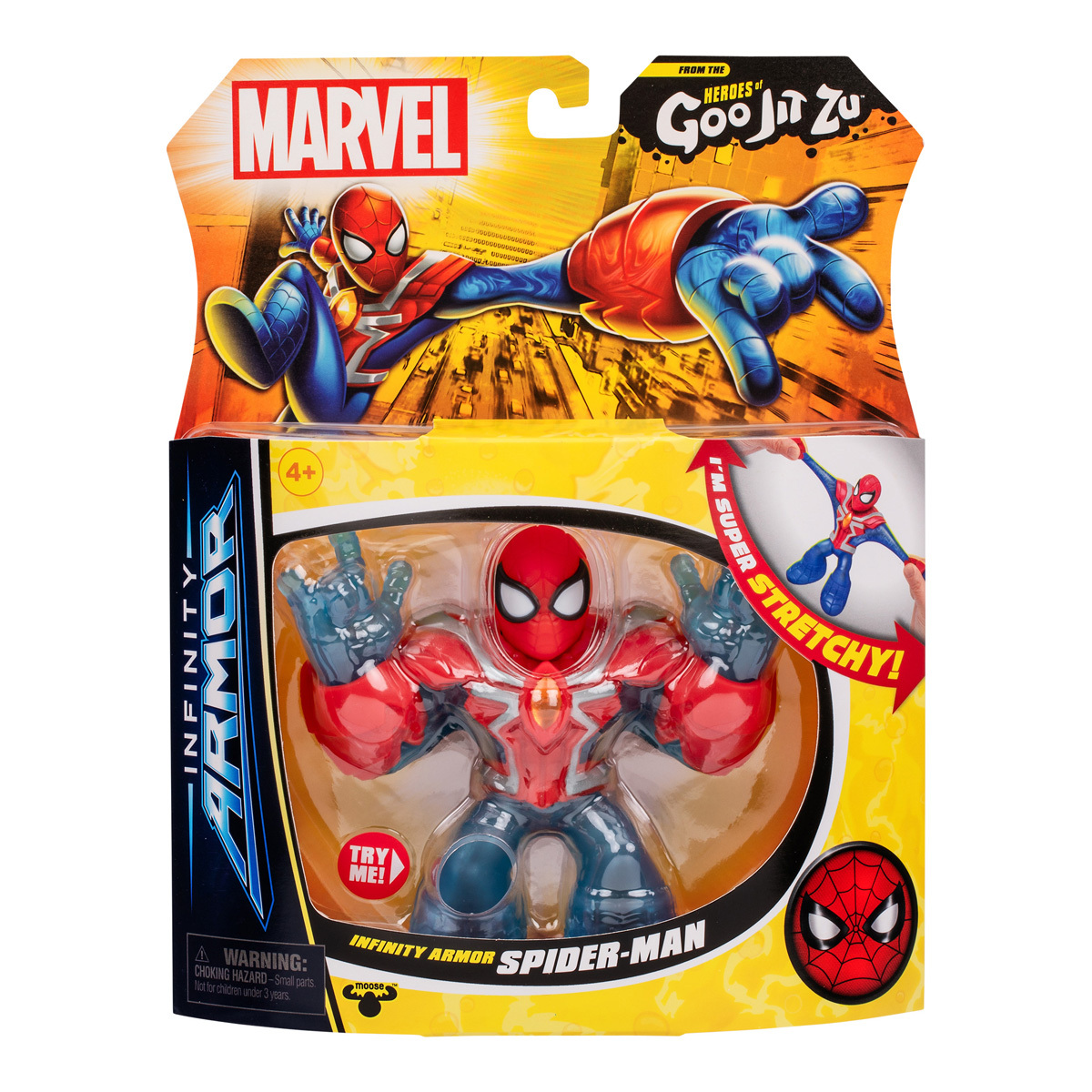 Heroes of Goo Jit Zu Infinity Armour Spider Man Figure Marvel