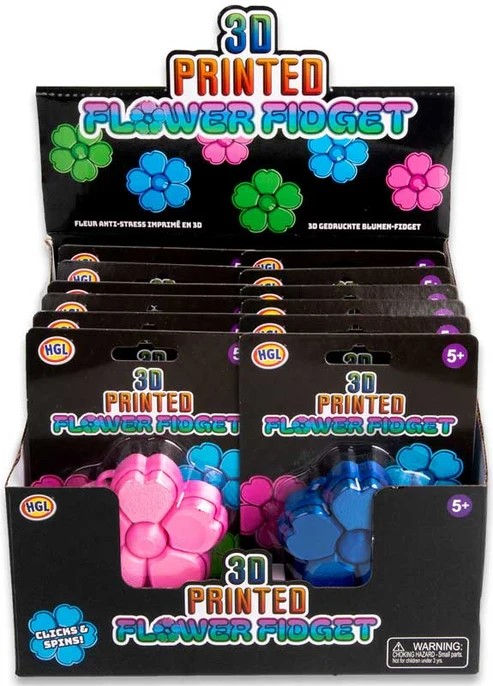 3D Printed Flower Clicker Fidget