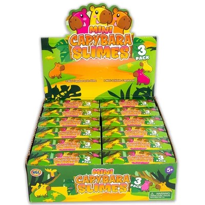 Mini Capybara Slimes: Pack of 3