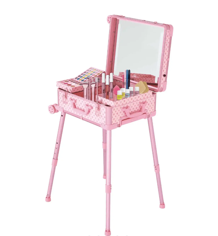 PINK IT makyaj stolu daşına bilən, güzgülü