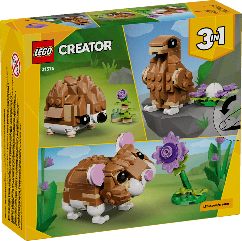 LEGO 31376 CUTE HAMSTER WITH A FLOWER V29