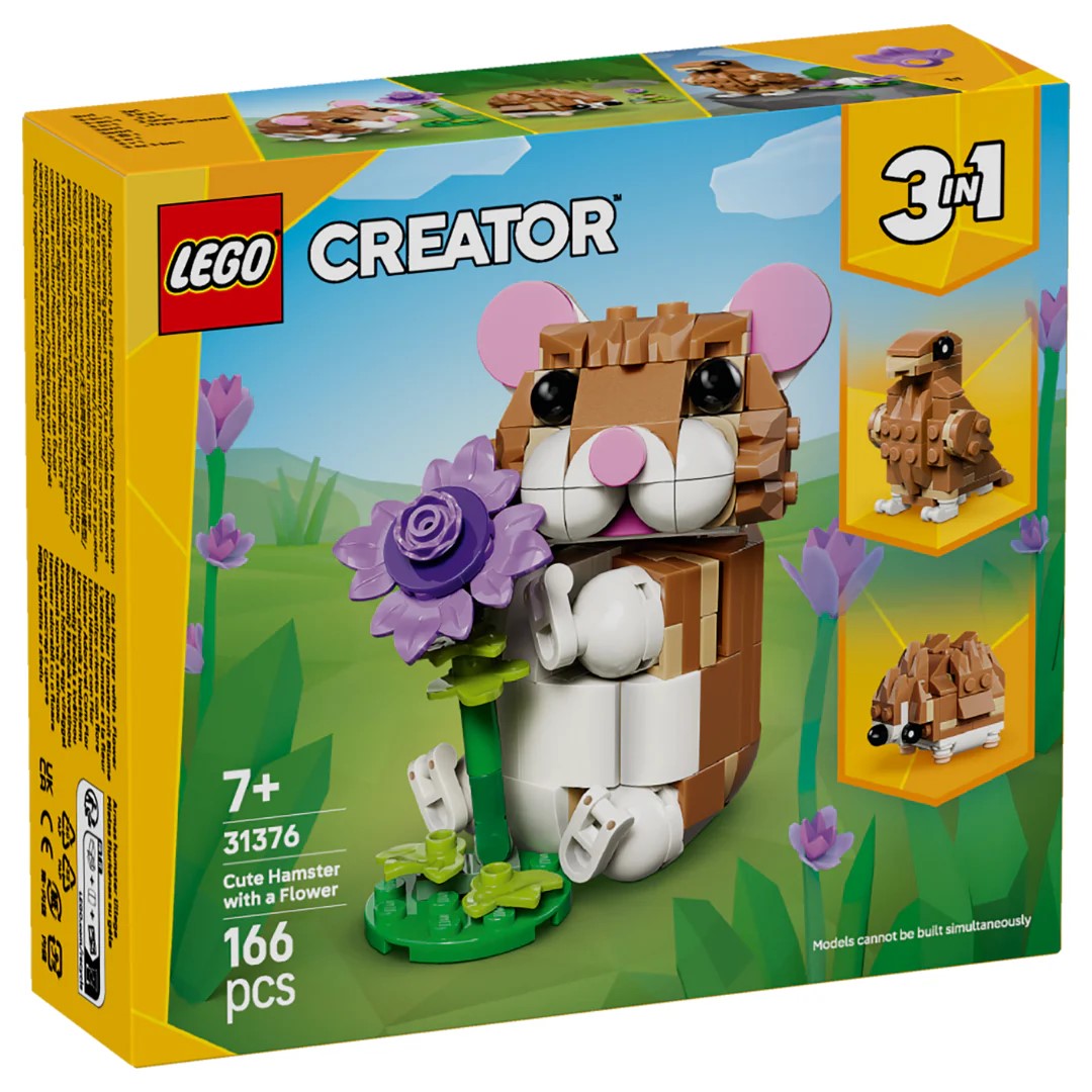 LEGO 31376 CUTE HAMSTER WITH A FLOWER V29