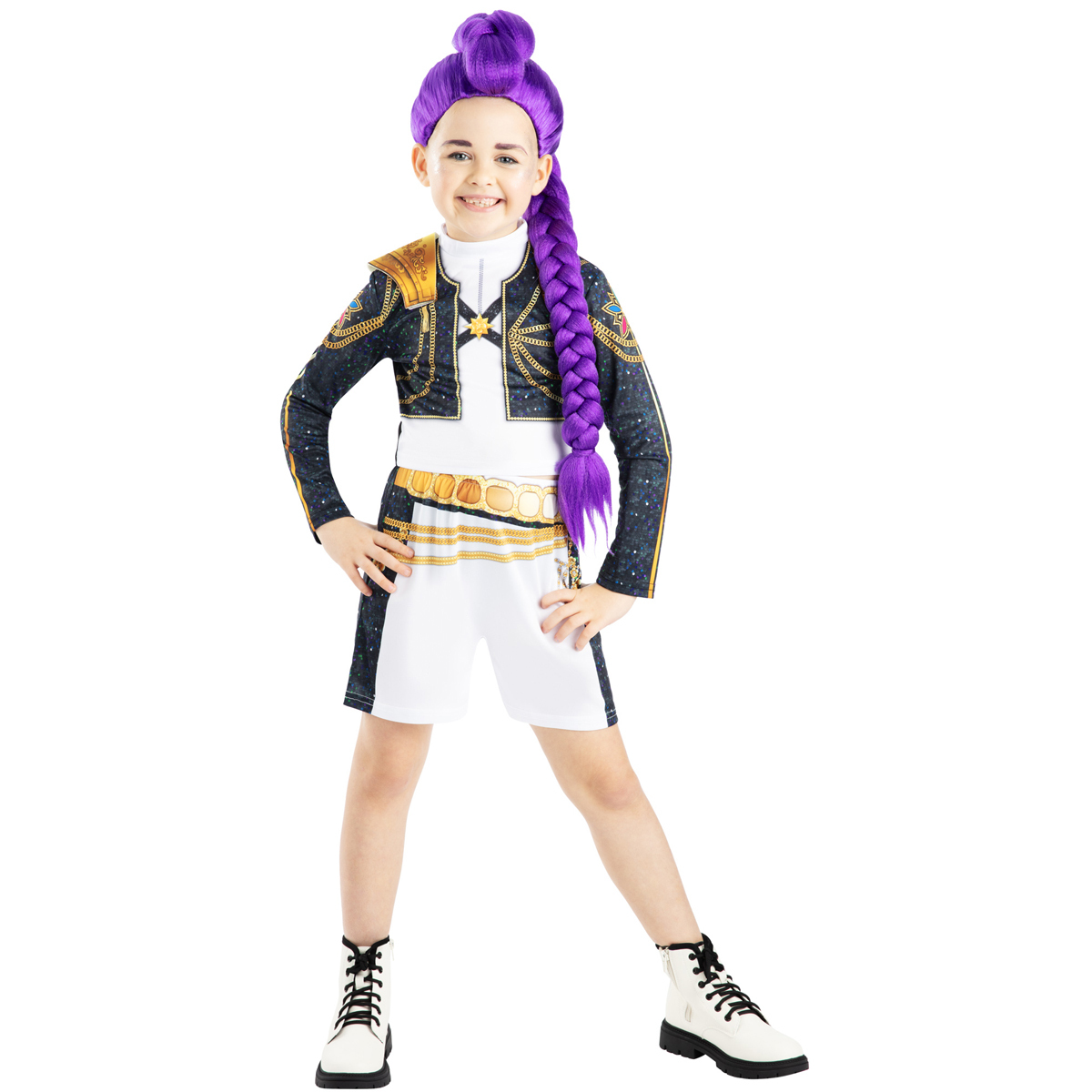Rubies 7-8 Years KPop Demon Hunters Rumi Gold Dress Up Costume