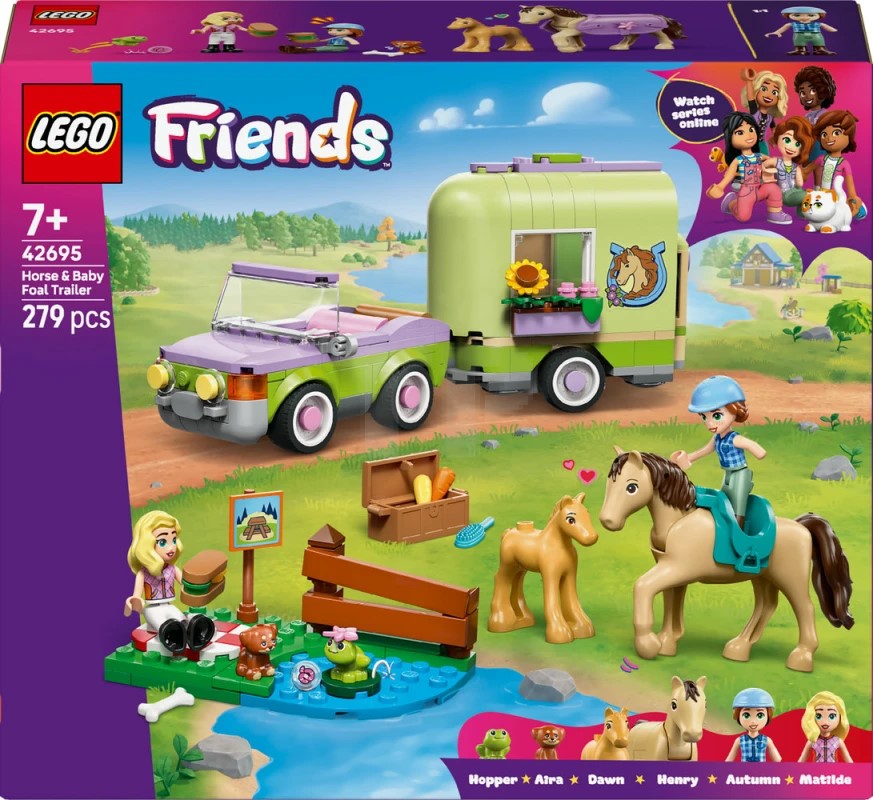 LEGO 42695 HORSE & BABY FOAL TRAILER V29