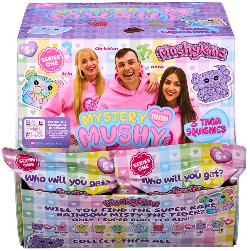 MUSHYKINZ MINI MYSTERY MUSHY 3 - PACK ASSORTED
