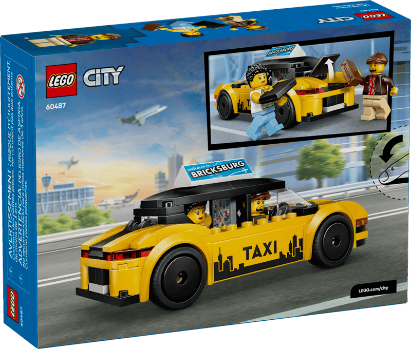 LEGO 60487 YELLOW TAXI V29