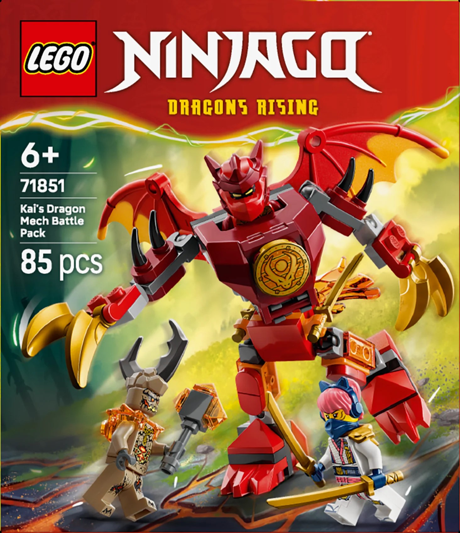 LEGO 71851 KAI'S DRAGON MECH BATTLE PACK V29