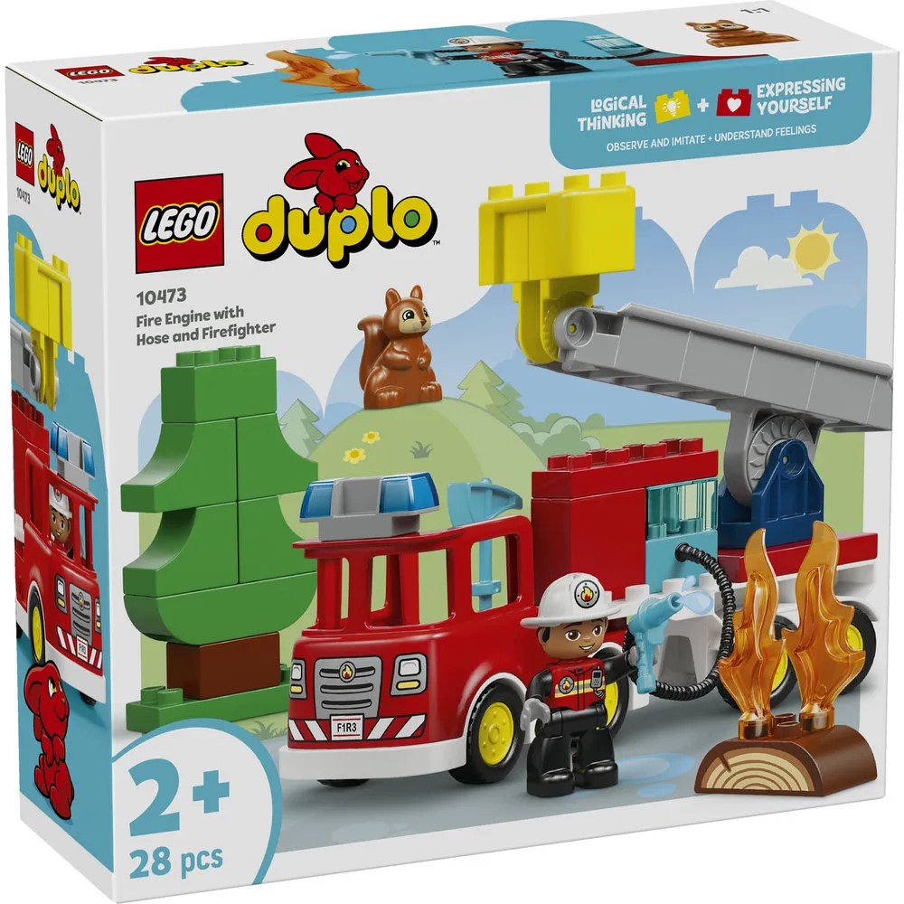 LEGO 10473 FIRE TRUCK WITH HOSE AND FIR.. V29