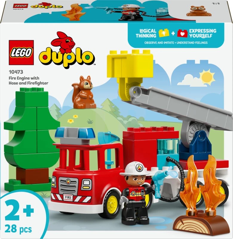 LEGO 10473 FIRE TRUCK WITH HOSE AND FIR.. V29
