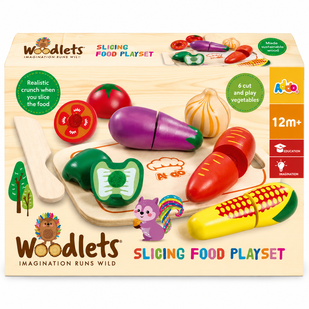 Woodlets Slicing Food Vegetables Playset