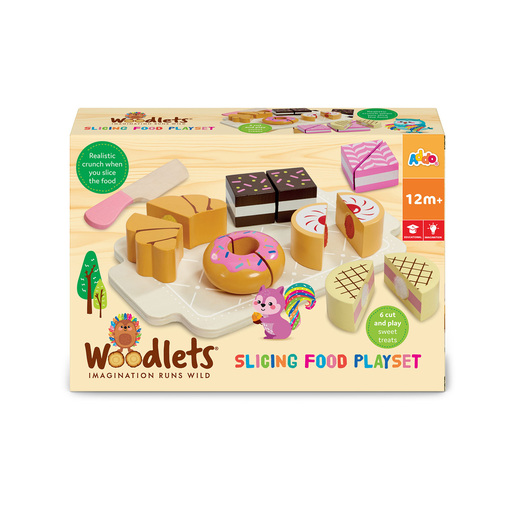 Woodlets Slicing Food Sweet Treats Playset