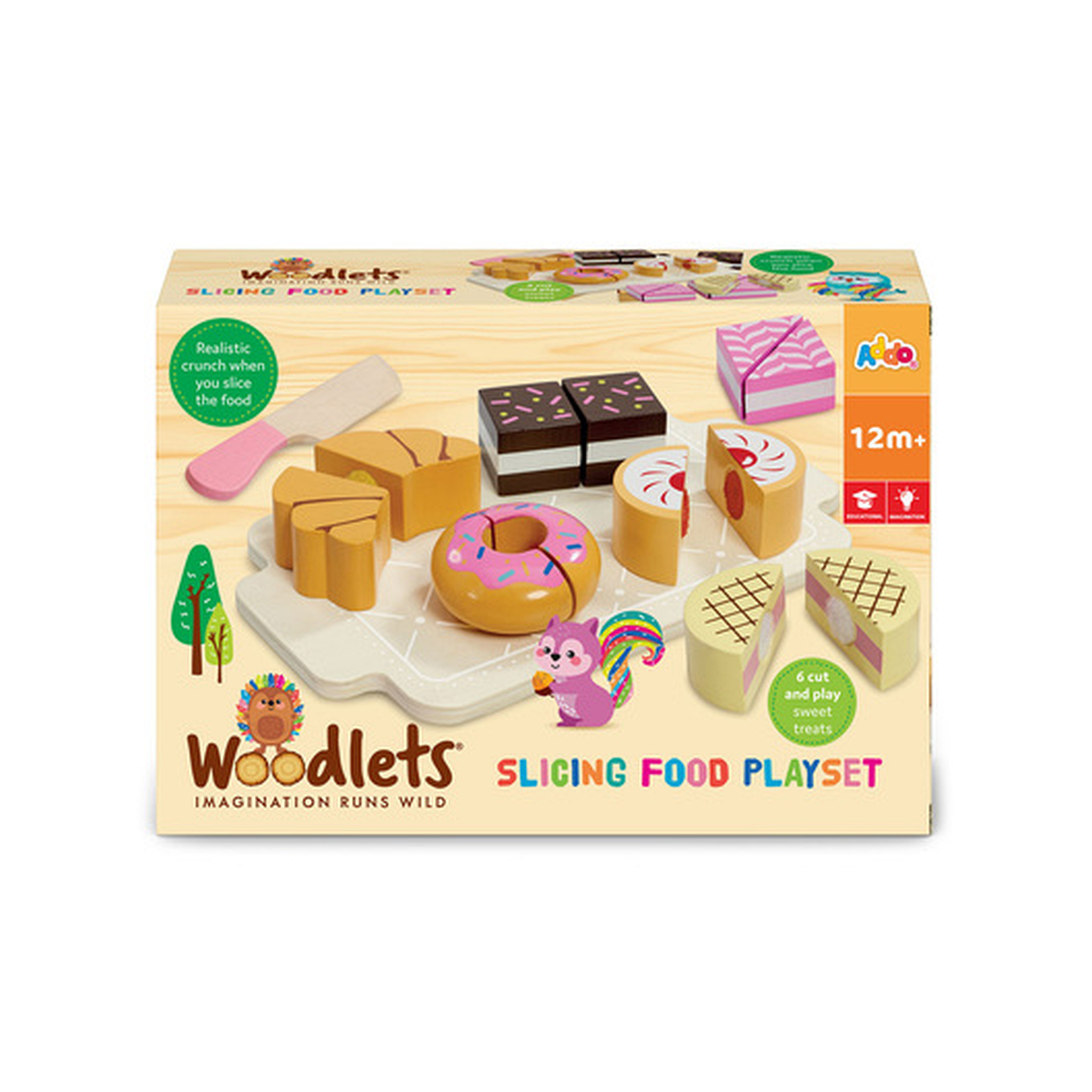 Woodlets Slicing Food Sweet Treats Playset