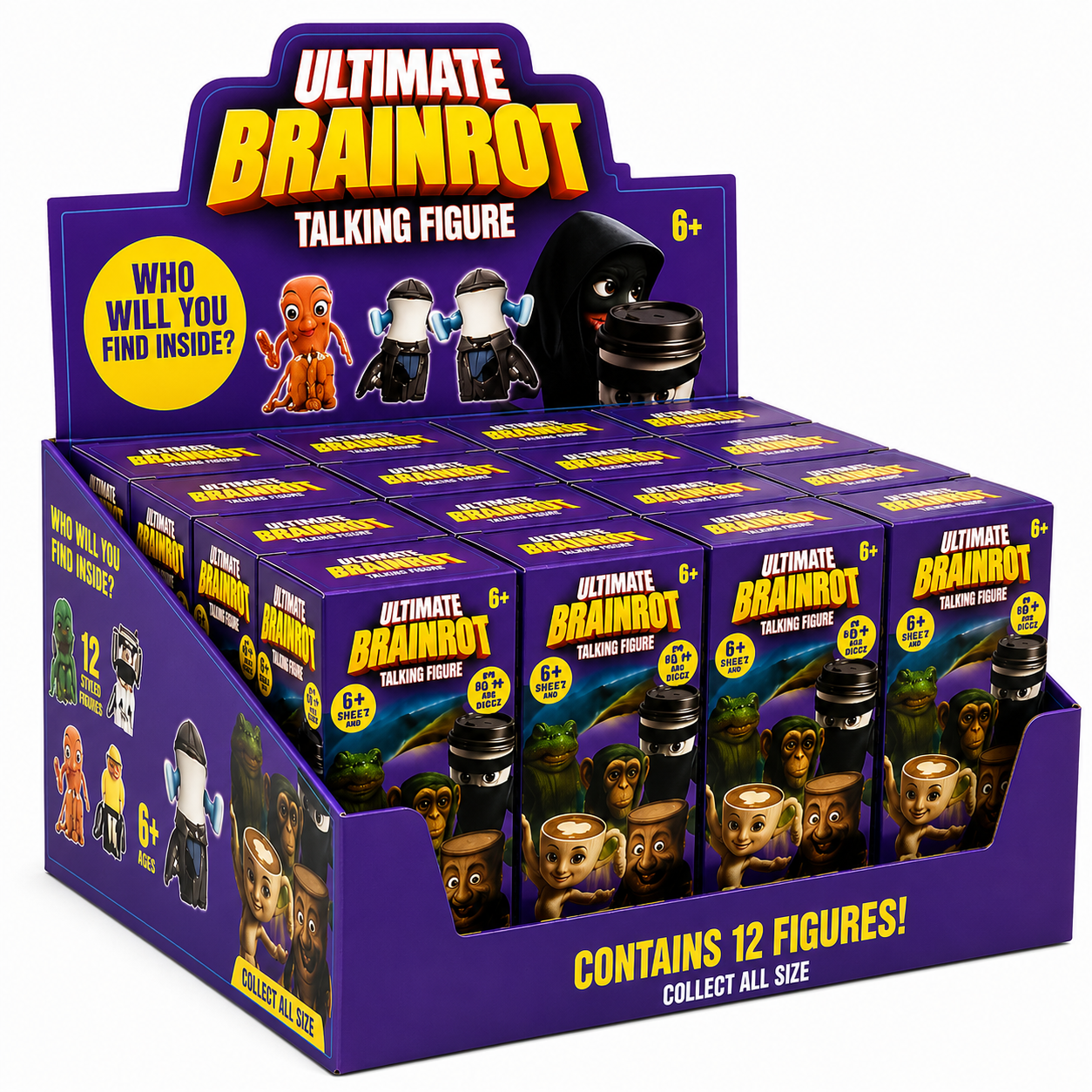 Ultimate Brainrot 6cm Light & Sound Figure Assortment