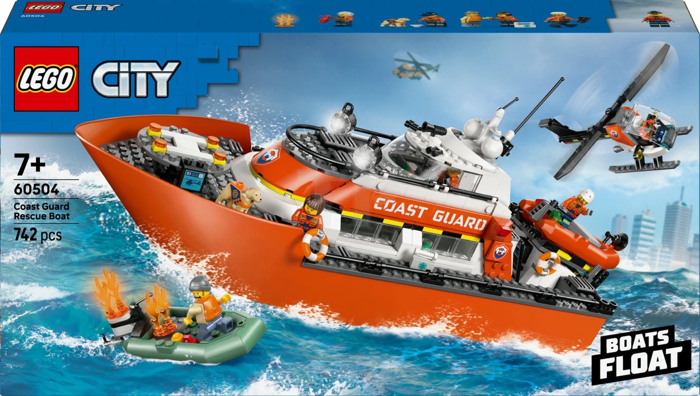 LEGO 60504 COAST GUARD RESCUE BOAT & HE.. V29