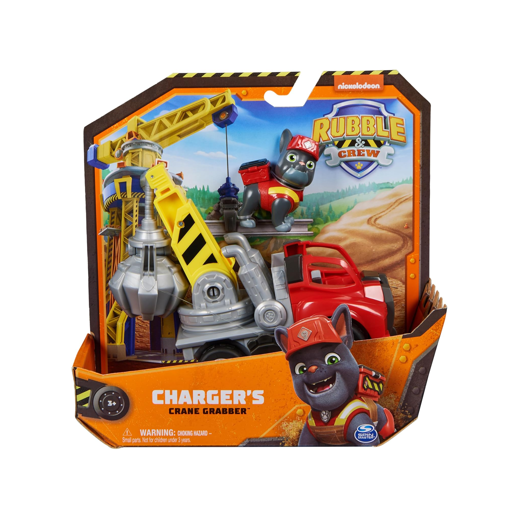 Paw Patrol Rubble & Crew Chargers Crane Grabber Vehicle