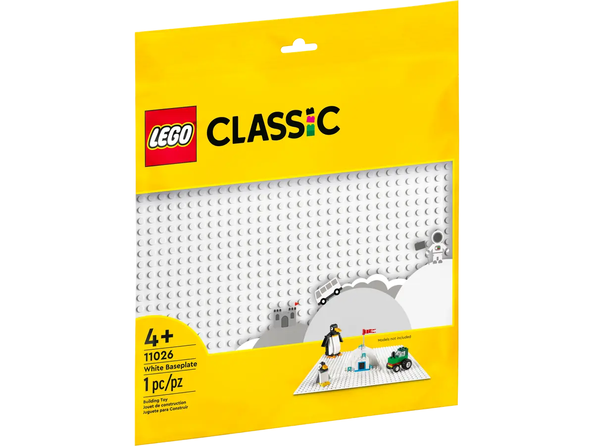 Konstruktor aksessuarı LEGO Baseplate 32x32 White 11026, 4+ yaş, 1 hissə