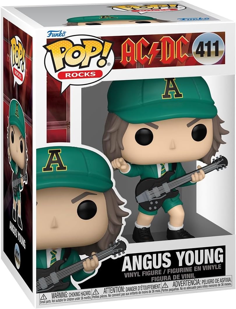 Funko POP Rocks: AC/DC - Angus Young - (Green) - Collectable Vinyl Figure