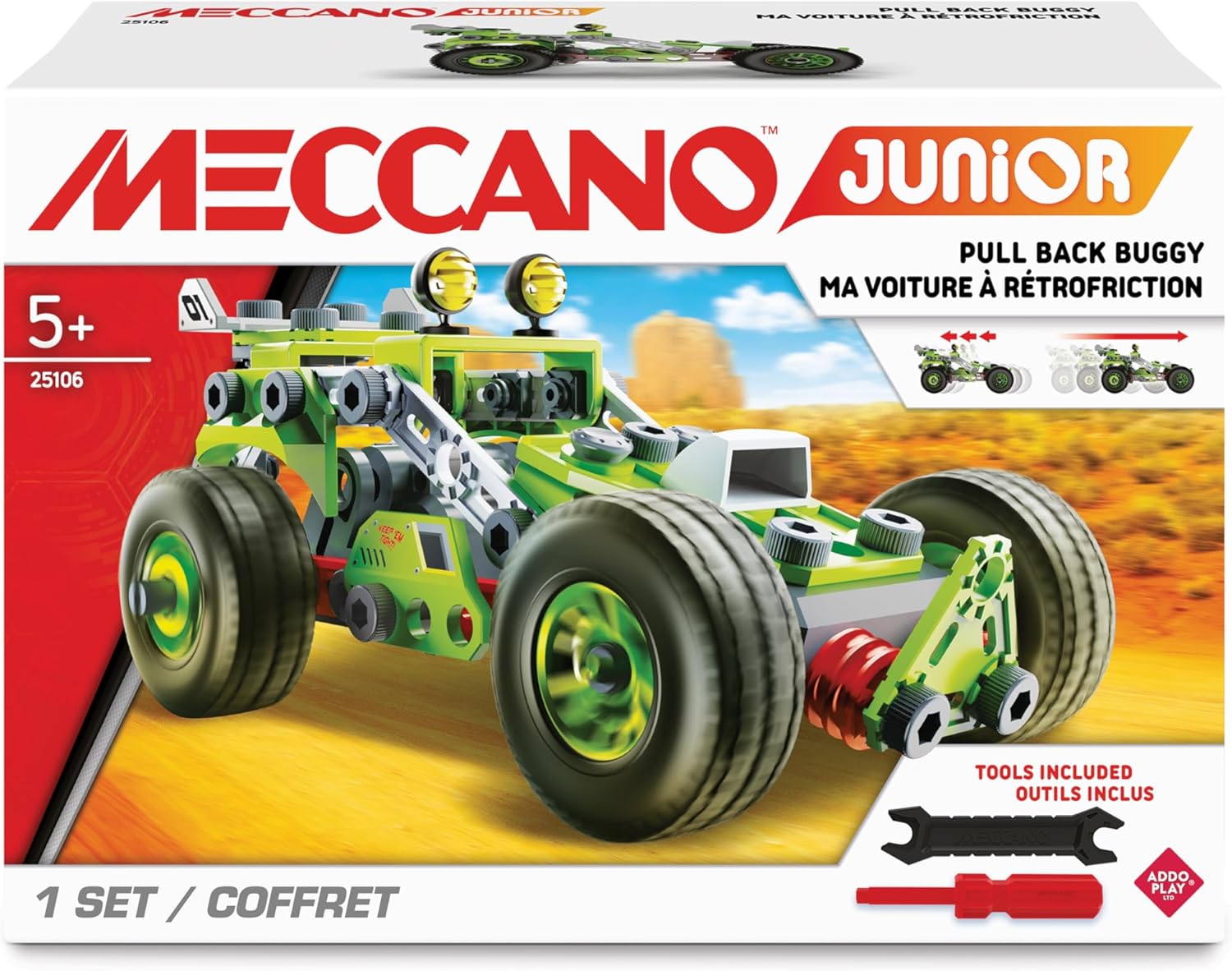MECCANO JR PULL BK BUGGY  A25