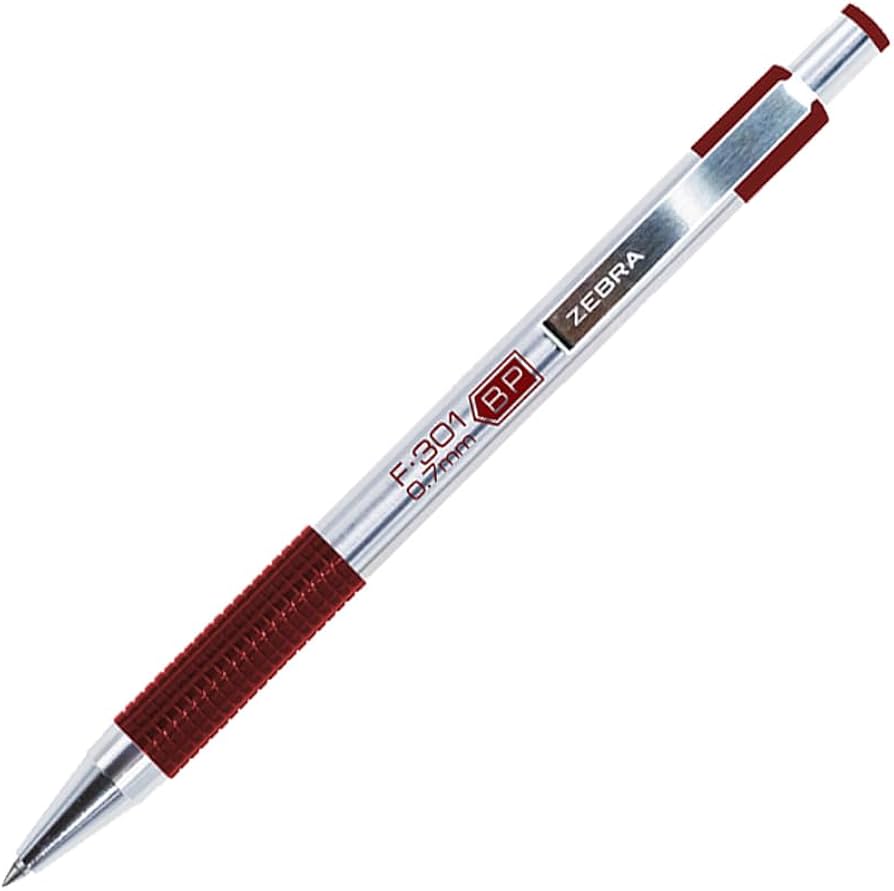 Gel qələm Zebra Pen F-301 Wine Red, 0.7 mm, göy