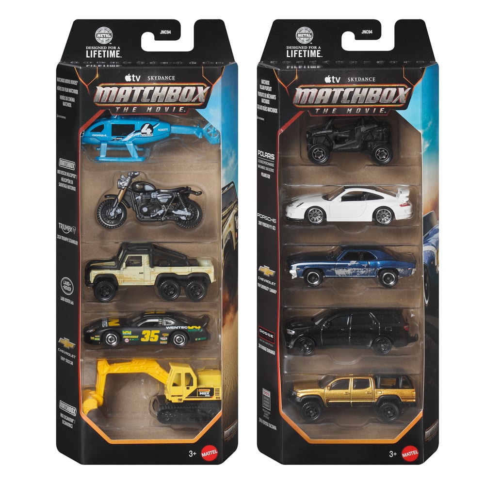 Matchbox - 5 Vehicles Pack assorted
