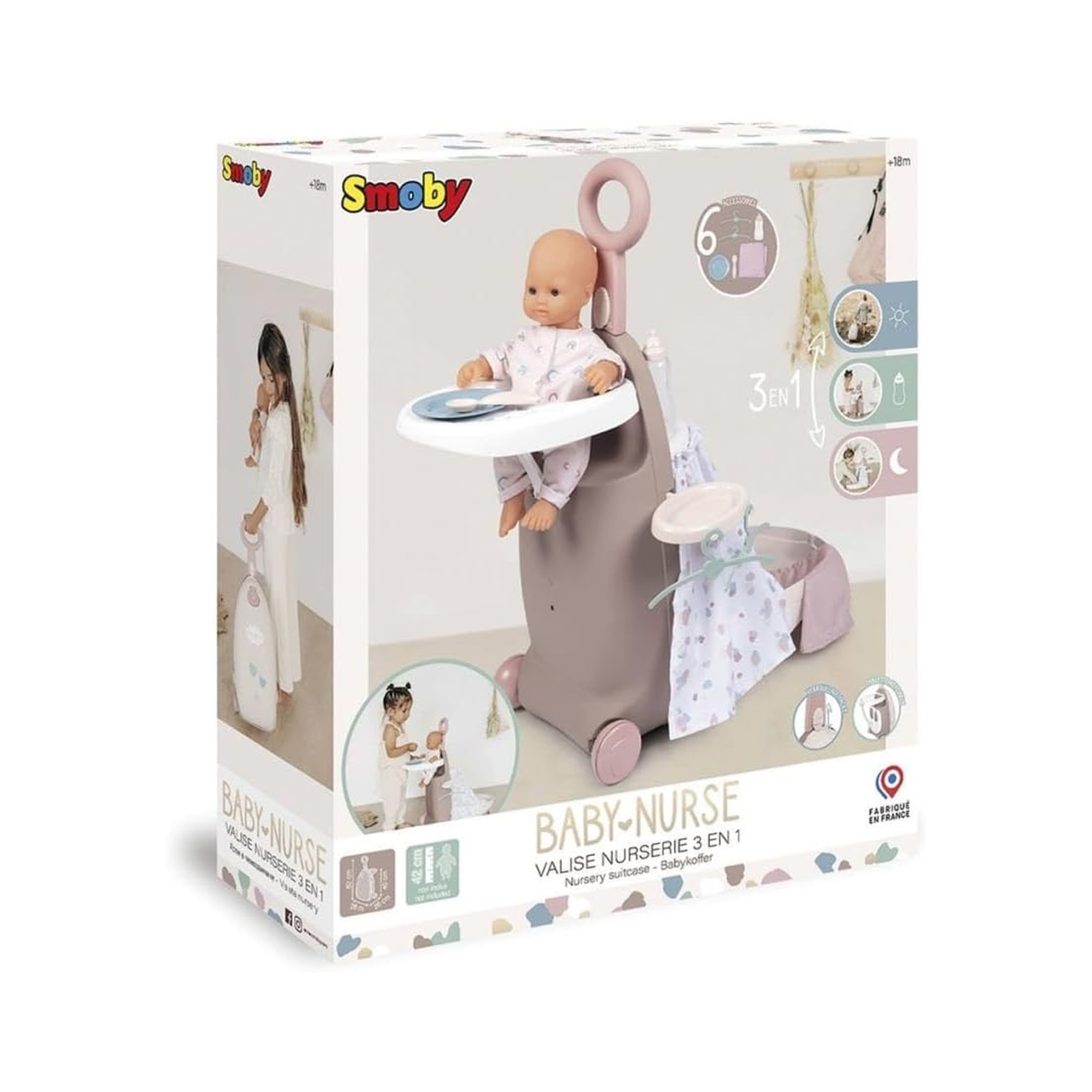 Smoby Baby Nurse Doll Trolley for Children