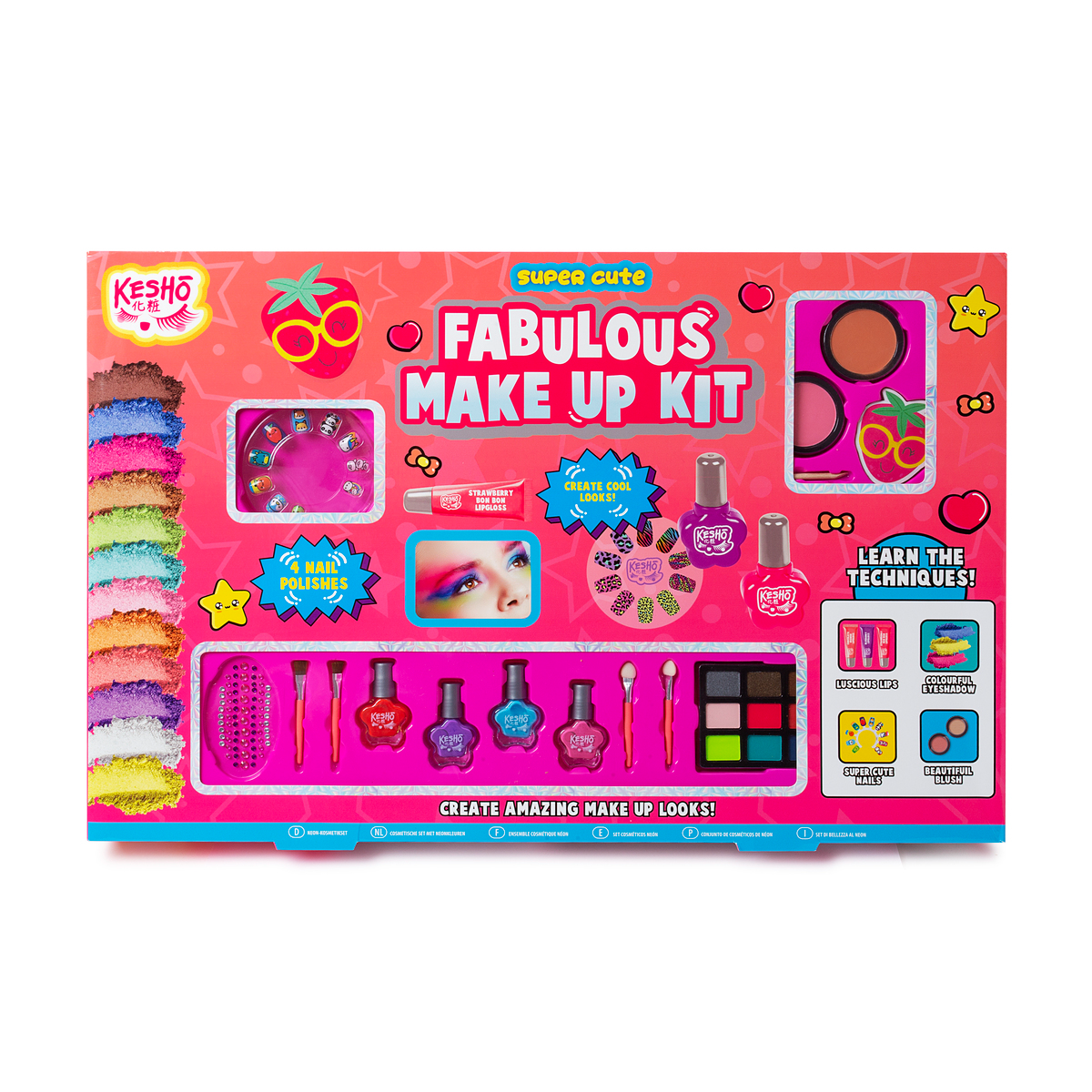 Uşaqlar üçün kosmetika dəsti RMS International Kesho Ult Glam Make Up R03-0923/ENT, 5+ yaş