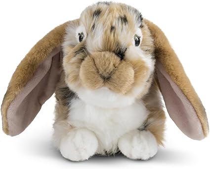 Living Nature Brown Dutch Lop Eared Rabbit Stuffed Animal Plush Toy