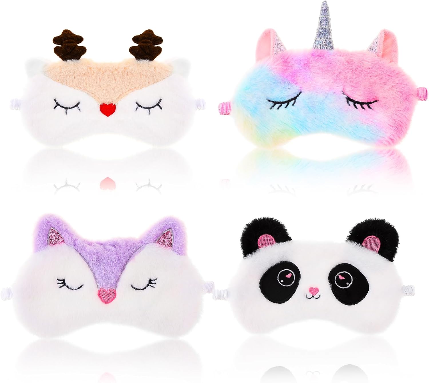 FLUFFY ÜZ MASKALARI 5 MÜXTƏLİF - QƏHVƏYİ DAXİLİ QUTU