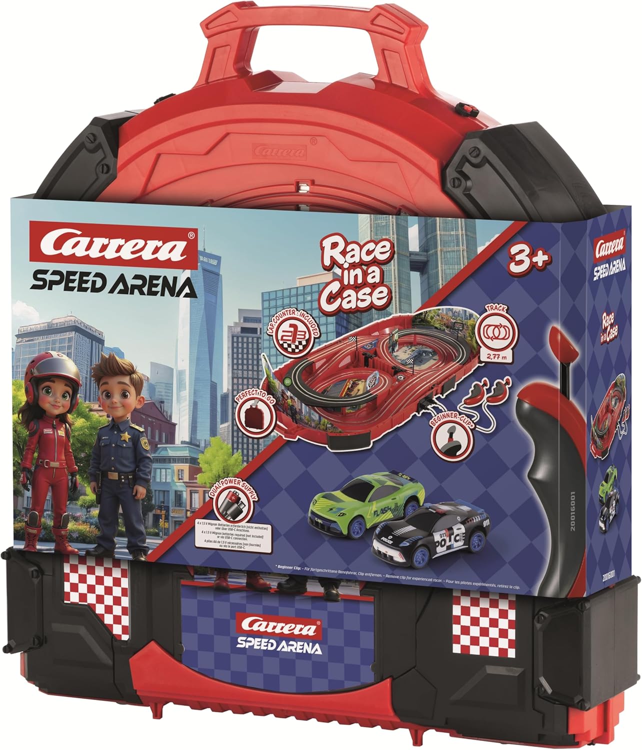 Carrera Speed Arena Race Case: Police Chase