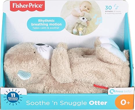 FISHER-PRICE BABY Toy Soothe 'n Snuggle Otter Portable Plush
