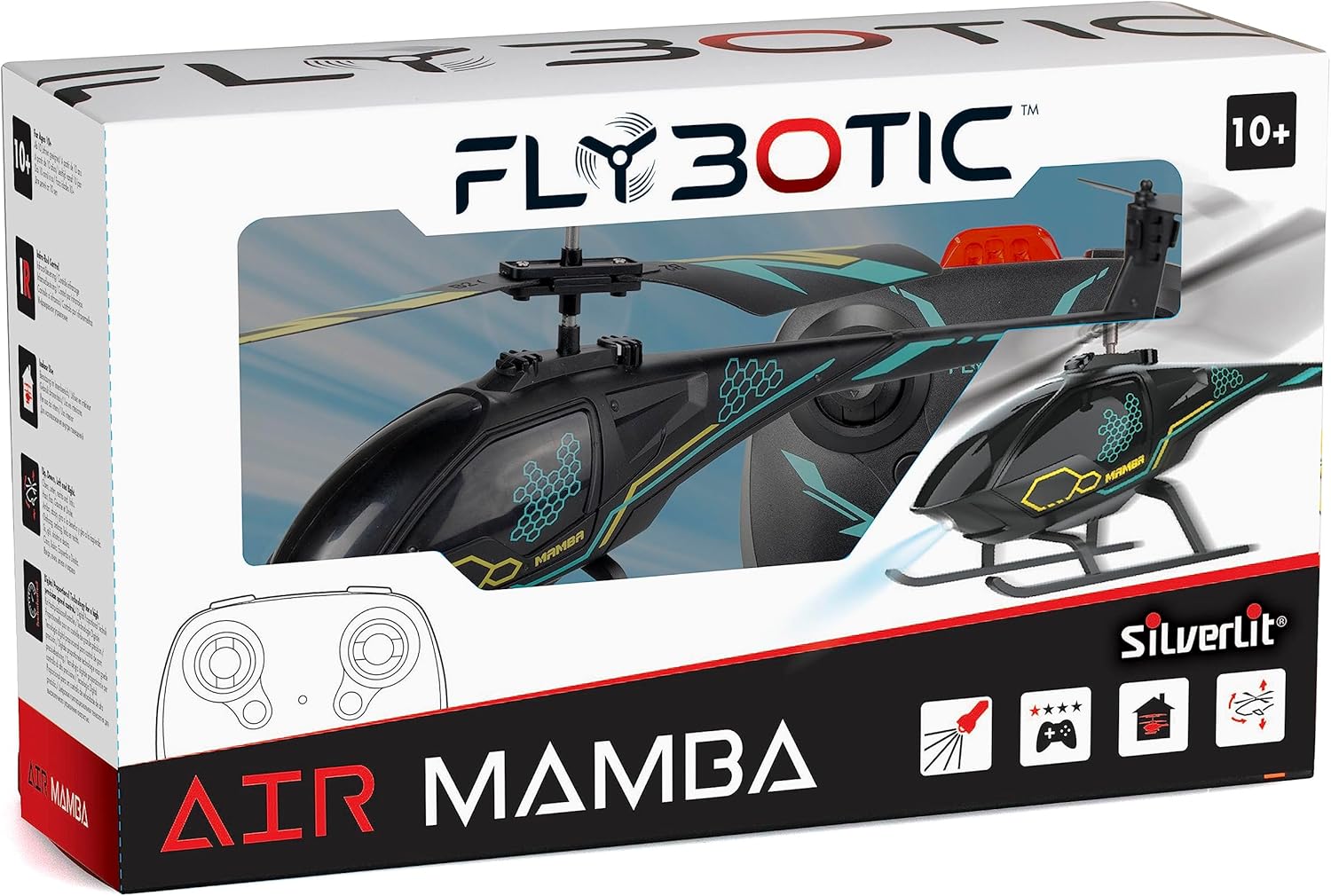 Flybotic Air Mamba – 18 sm RC Helikopter, İşıqlı