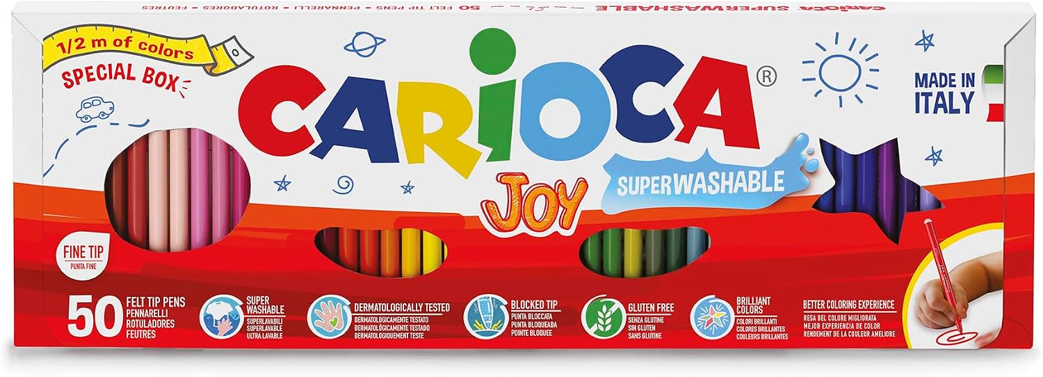 CARIOCA WHT ECOFAMILY NERO SCAT. 50PCS.