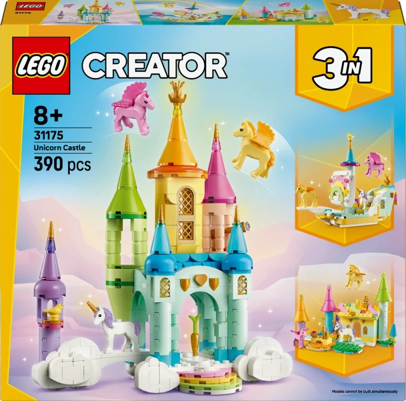 LEGO Creator 3‑ü 1-də “Unikorn Qalası – oyun dəsti” 31175