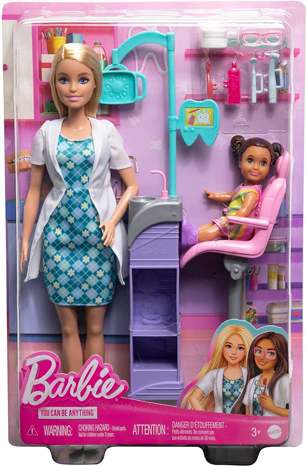 Oyun dəsti Mattel Barbie You Can Be Anything Dentist HKT69, 3+ yaş